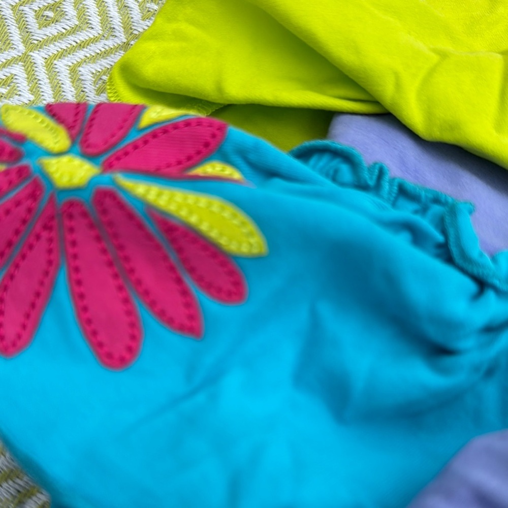 Limeapple Colorful Tiered Dress with Leggings - Picture 4 of 4